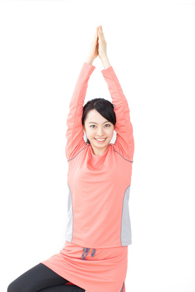 エクササイズする女性
