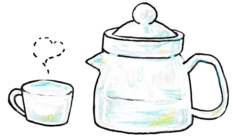 白湯のイラスト