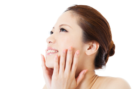 Beautiful young woman. Portrait of asian.