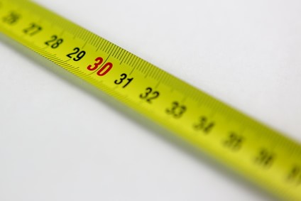 30cmを計る黄色いスケール