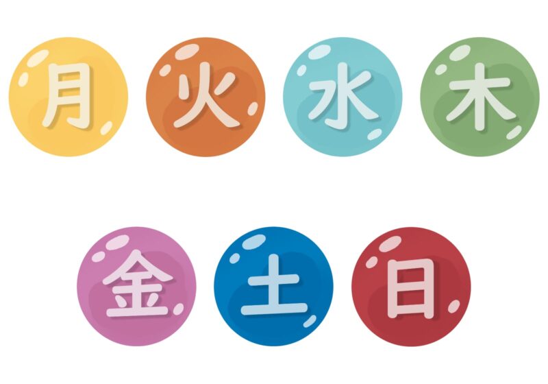 1週間のイラスト