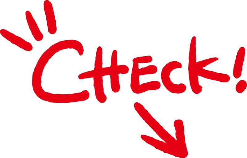 チェックマークのイラスト