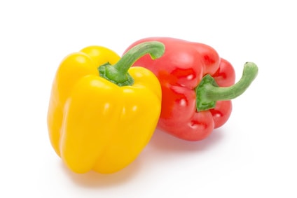 黄色と赤のパプリカ