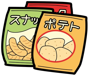 スナック菓子のイラスト