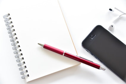 ノートとスマホ