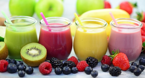 色鮮やかなスムージー