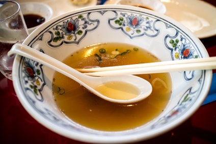 食べ終わったラーメン