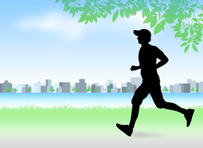 ジョギングイラスト男