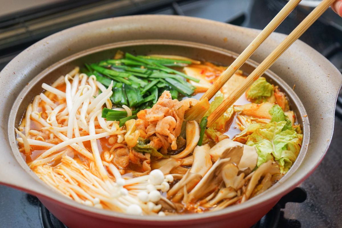 チゲ　鍋　もやし