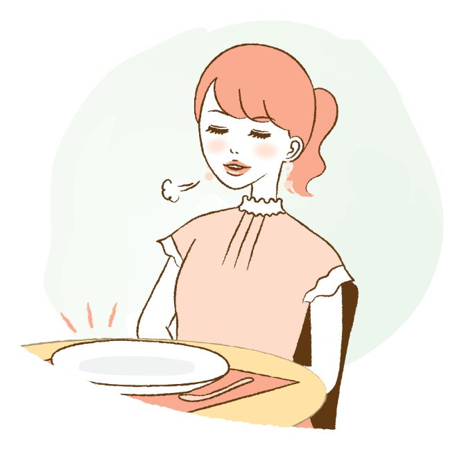 女性　食事