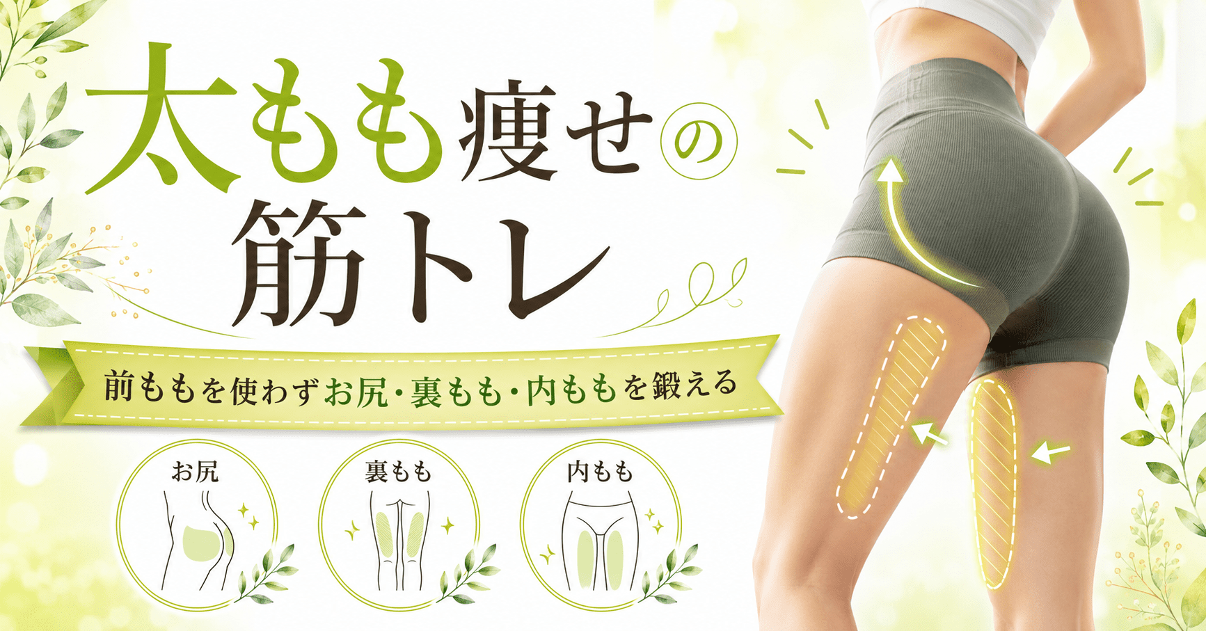 太ももの痩せの筋トレのアイキャッチ画像