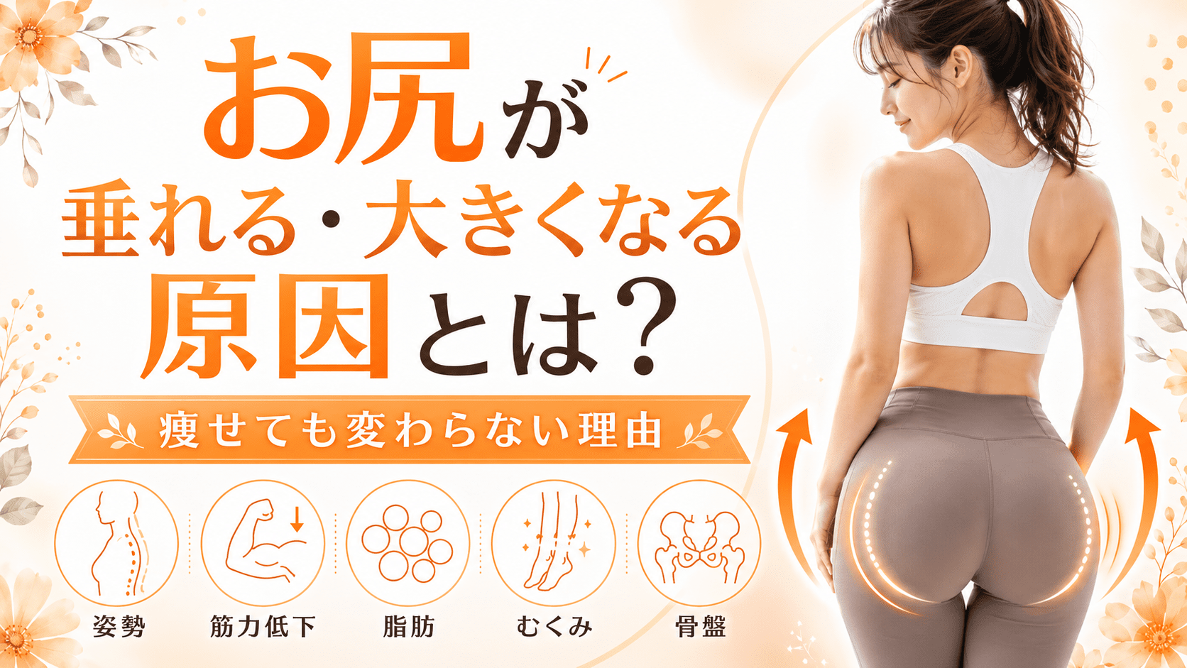 お尻が垂れる原因のアイキャッチ画像