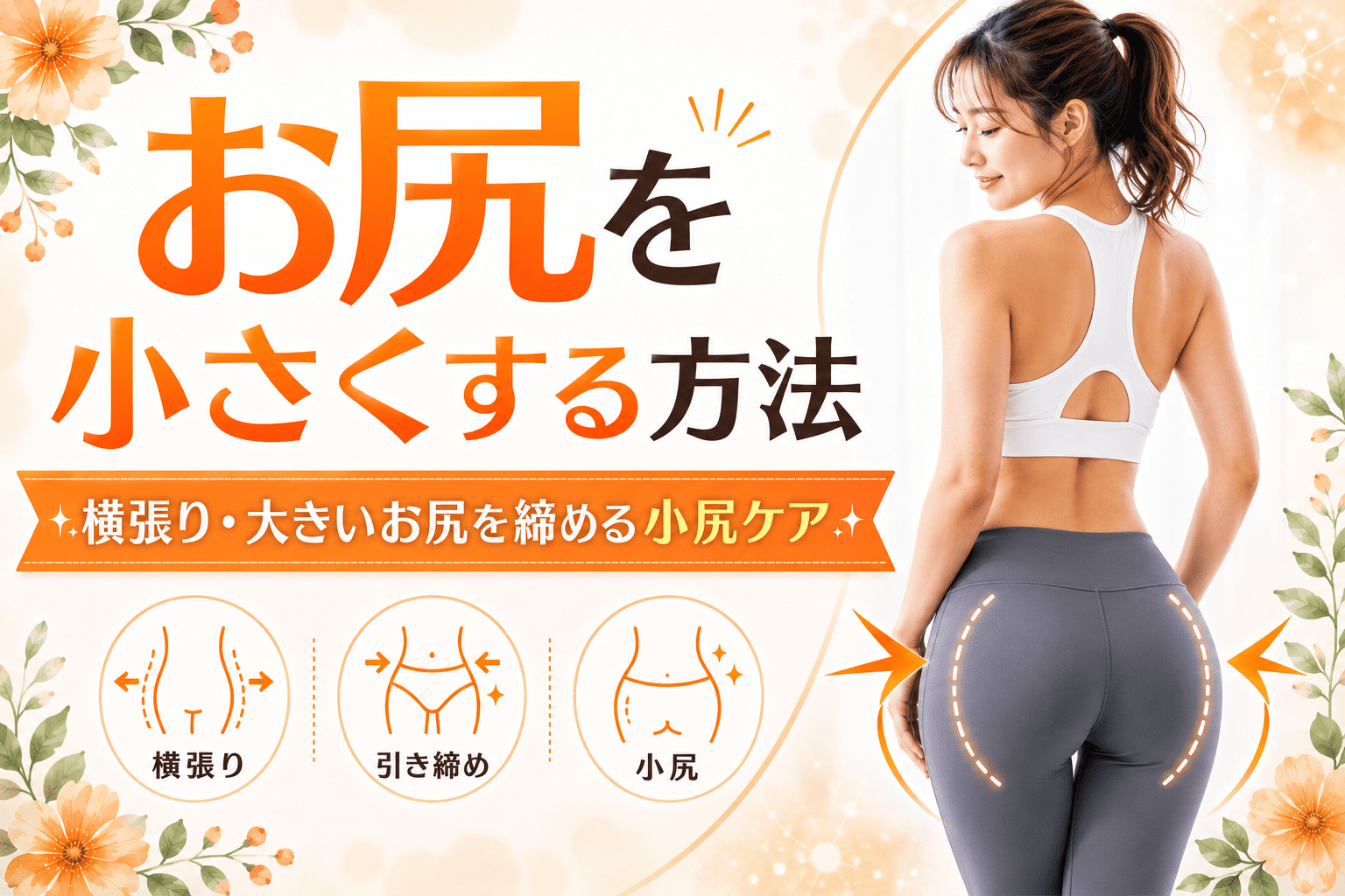 お尻を小さくする方法のアイキャッチ画像